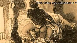 vintage erotic illustration, antique hentai anime cartoon comic retro.