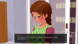 Horny 3D babe with big nipples goin’ wild in gameplay… dang it!