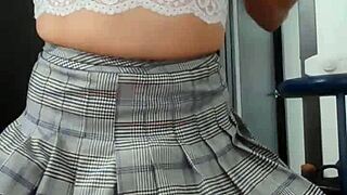 Shemale In Skirts Gets Fucked By Big Cock