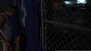 Bent Over Bondage Spanking Rough Outdoor Public Fuck-Fest Anya