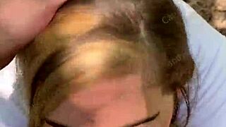 random jogger gets deepthroat on hiking trail pov with brunette and blonde teens 😍