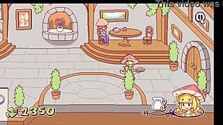 futanari serves cum as special sauce in restaurant.