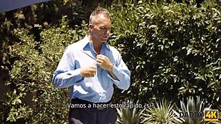 Heartfelt Betrayal by Pool with Stepdad’s Cunilingus