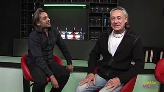 Two Guys Fill Blonde Milf With Sperm After Threesome Fuck