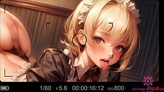 Cute Blond Maid Gets Boss Cum Reward 😍