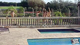 orgia das deusas - emme white venusss model lisxxx day mattos - full on red