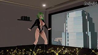 Gumi Vocaloid Shows Big Tits And Ass