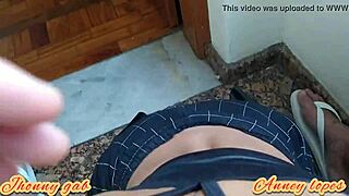 mascarada casada gives a blowjob to jhonny gab with his monster cock