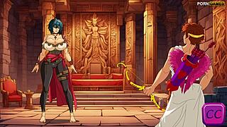 Cupid engages in fucking horny greek whores in anime hentai style.