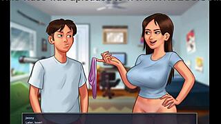 Summertime Saga - Stepsis Gets Fucked By Stepbro With A Huge Cock Jenny Scenes - Part 1