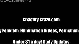 i will lock your cock up nice and tight in this bdsm bondage session