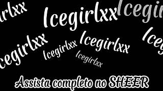 Latina shakes ass in lingerie, gets wet on beach!