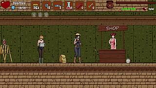 hailey's on a treasure adventure getting fucked in anal and pussy in this hentai game part 1