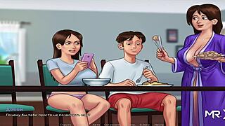 SummertimeSaga - Big Cucumber Slides Inside in Episode 2-14