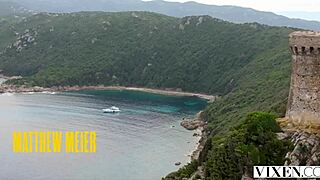 Hot babes share a cock after a daring heist