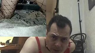 Gay prostitute in USA uses two big dildos on camera