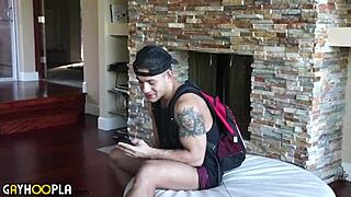 Alpha Jock Dominating Gay Boy's Big Ass!