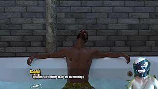 at grandma's house, the arab girl wants my monster cock