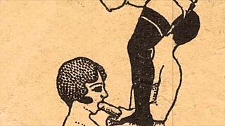 vintage drawings of the alphabet