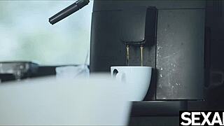 Beautiful Black Brazilian Babe Gets Her Fix Of Caffeine And Cock