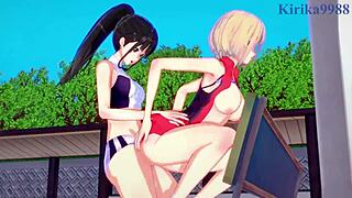 Chisato Nishikigi and Takina Inoue Intense Futanari Sex - Lycoris Recoil Hentai