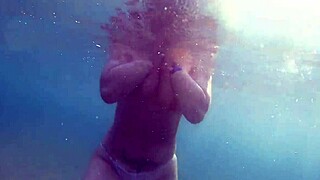 amazing public beach water adventure with underwater fun