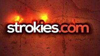 Hot blonde Kenna James licks balls and jerks him off