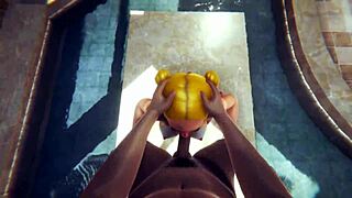 anime hentai uncensored sex bath girl with big ass bent over doggystyle blowjob