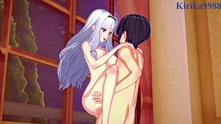Takane shijou and hibiki ganaha have intense sex in idolmaster hentai