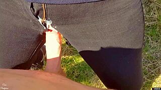 Creampie and Cumshot Compilation Outdoor Public Sex