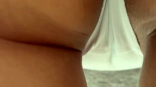 Hey, my ex latina hides to show her dirty panties close up!