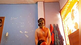 During carnival, he fucks mother-in-law's pussy and ass with monster cock