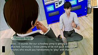 I explore Academy 150 in this hentai game.