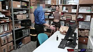 Caught Stealing On Halloween? This Busty Teen 18+ Gets A Big Cock Punishment!