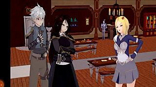 hg isekai fantasy girls finally in bed together