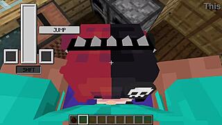 Ellie gets a deepthroat facial in this porn video