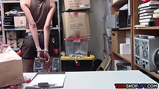 Caught Stealing On Halloween? This Busty Teen 18+ Gets A Big Cock Punishment!