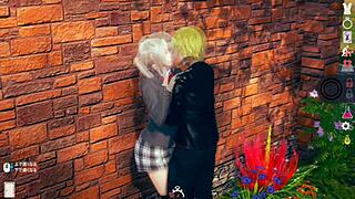 bright positive ai girl play erotic video blonde busty jk edition with sex real 3dcg erotic game hentai game