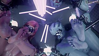 Mass Effect Consulate Part 1 Teases with Bound Fingering.