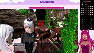 vtuber lewdneko masturbates in harem hotel