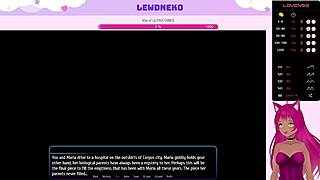 vtuber lewdneko masturbates in harem hotel