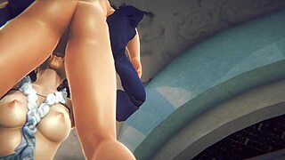 Final Fantasy Hentai Yuna Sucks And Gets Anal Creampie