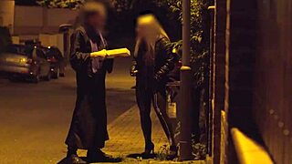 horny blonde milf with huge boobs gets creampied by preacher before halloween party