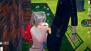 bright positive ai girl play erotic video blonde busty jk edition with sex real 3dcg erotic game hentai game