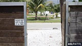 Blonde athletic cougar cheats on her husband