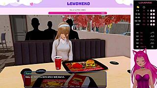 vtuber lewdneko masturbates in harem hotel