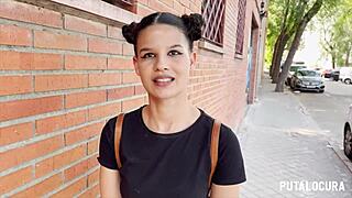 In Putalocura, the Brazilian with perfect ass gets caught swallowing Torbe's cum