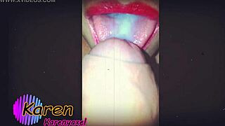 Three Hot Cumshots Land on My Tongue!