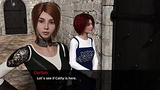 Let's play a knight's tale part 3 with small tits masturbation and fingering