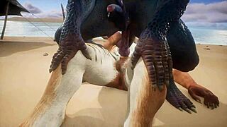 Tiger Makes Lizard Cum Multiple Times!